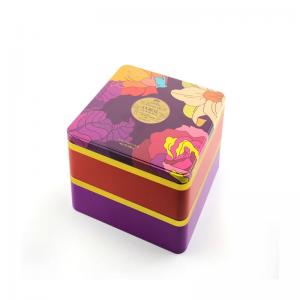Varmförsäljande fyrkantig tennbox för mooncake, kakförpackning