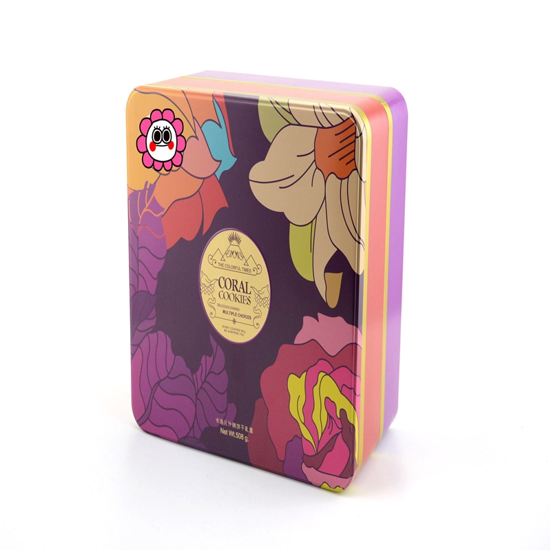 Varmförsäljande fyrkantig tennbox för mooncake, kakförpackning